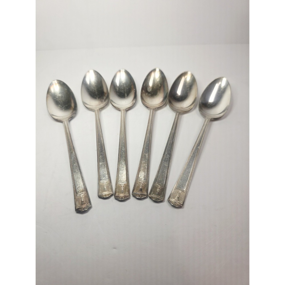 1923 Century Silver plate International Silver Holmes & Edwards 6 Spoons